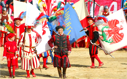 Calcio Storico Corteo, Piazza Santa Croce, Florence, Italy